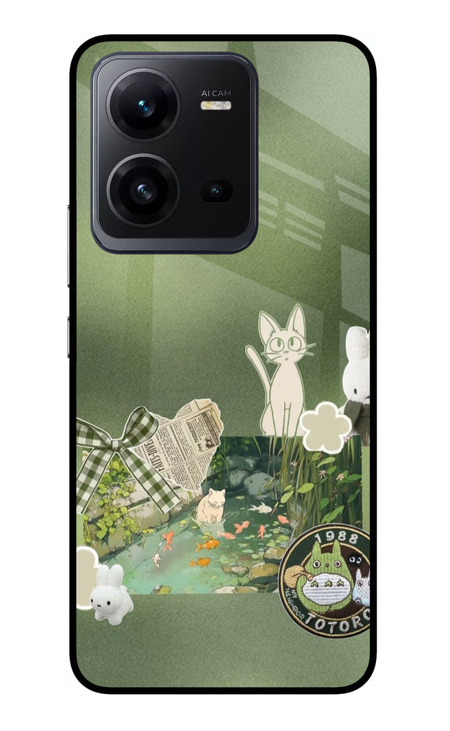 Aesthetic anime Vivo V25 5G Glass Case