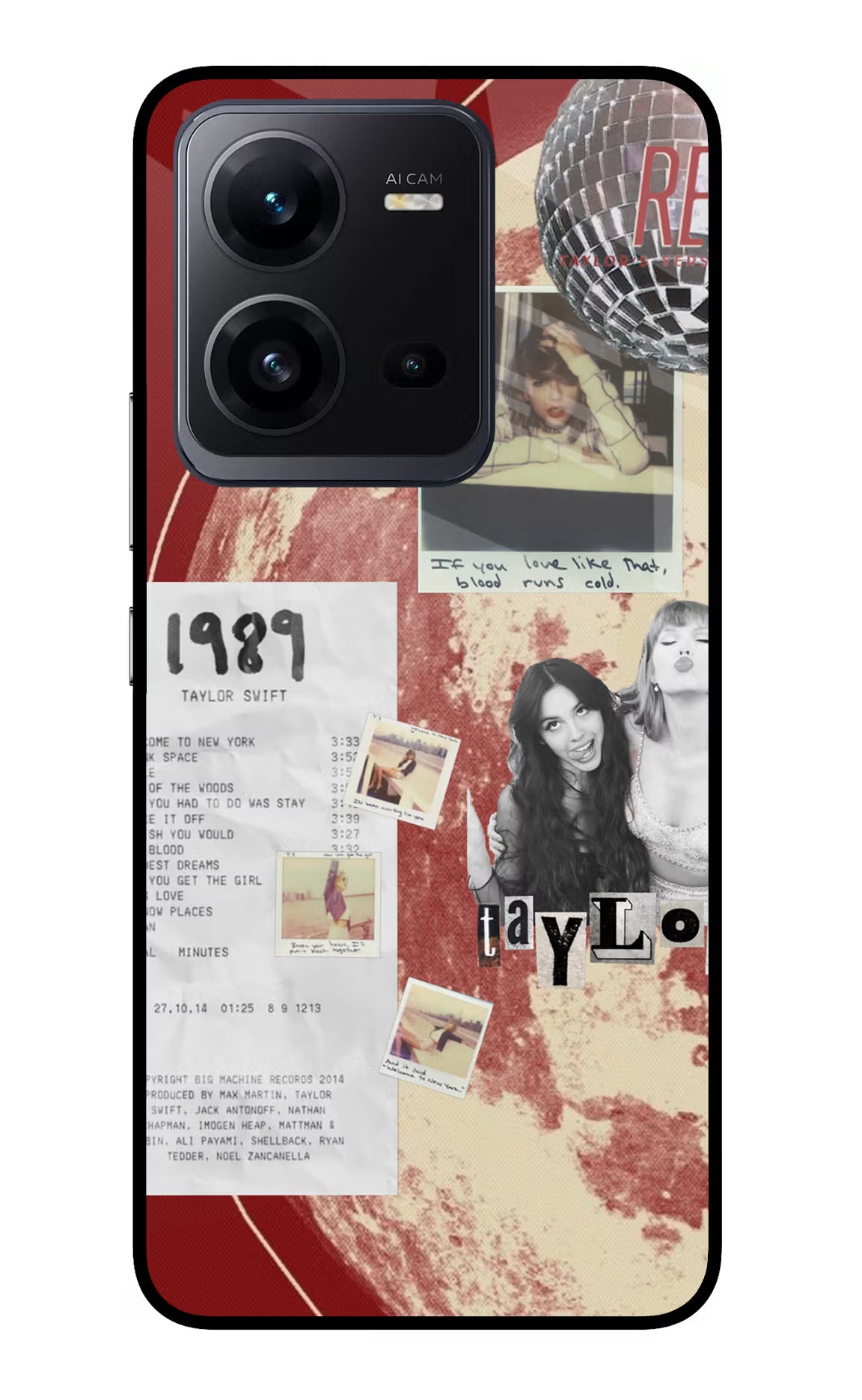 Taylor Swift Vivo V25 5G Glass Case