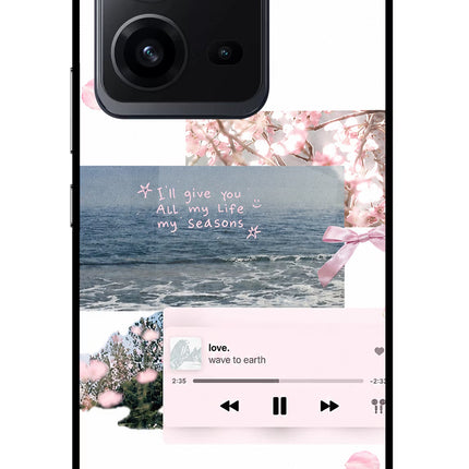 Wave to earth Vivo V25 5G Glass Case