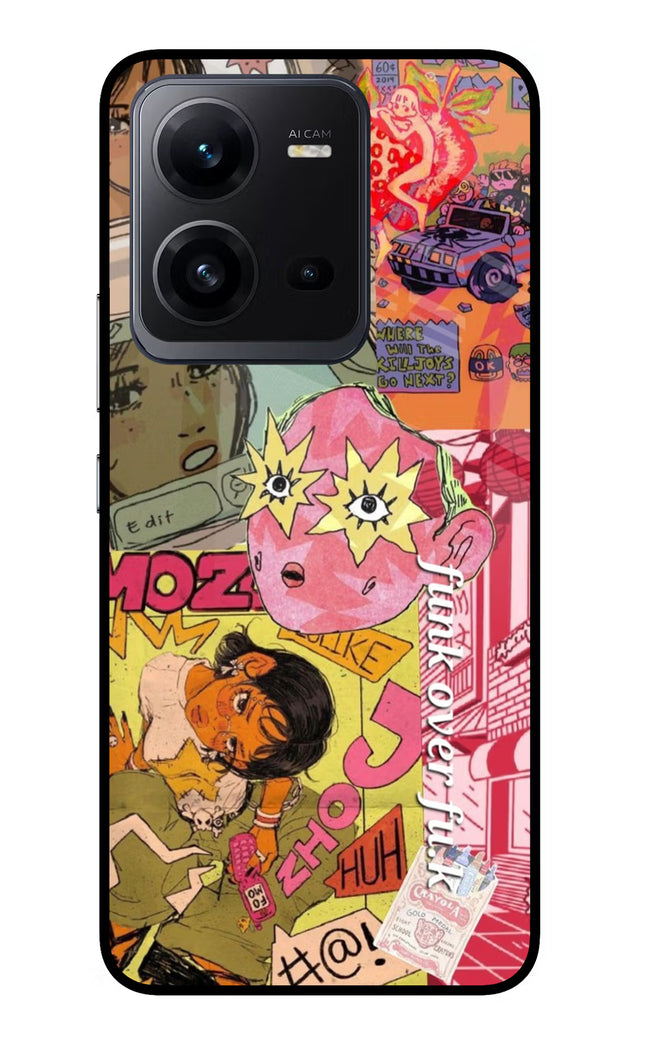Funkover Vivo V25 5G Glass Case