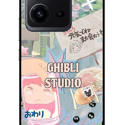 Studio Ghibli Vivo V25 5G Glass Case