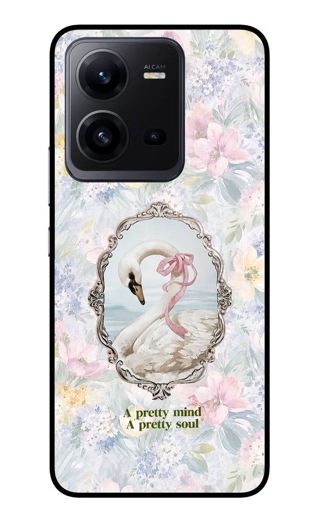 Pretty Mind Pretty Soul Vivo V25 5G Glass Case
