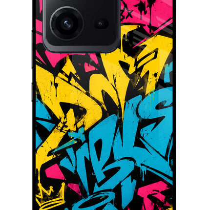 Graffiti Vibe Vivo V25 5G Glass Case