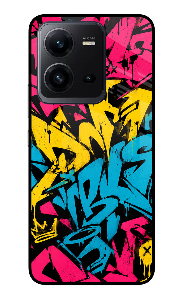 Graffiti Vibe Vivo V25 5G Glass Case