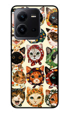 Cool Cat Vivo V25 5G Glass Case