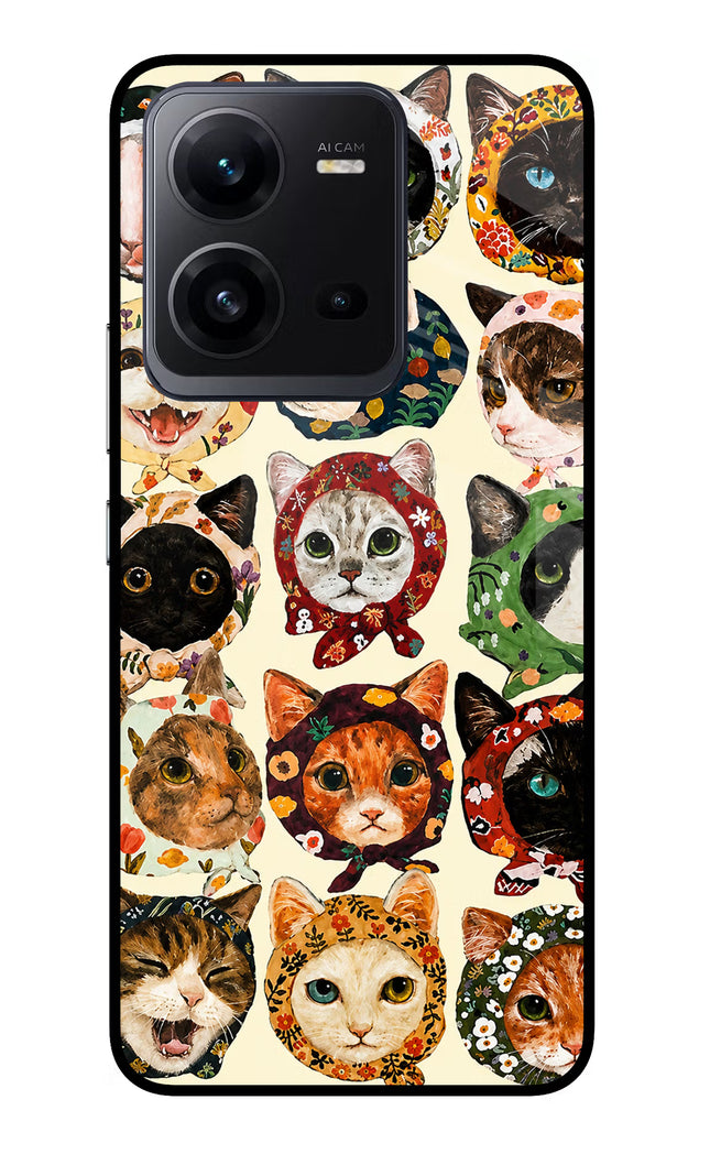 Cool Cat Vivo V25 5G Glass Case