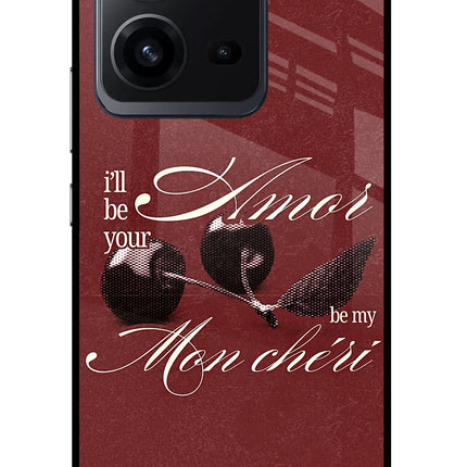 Velvet Cherry Vivo V25 5G Glass Case