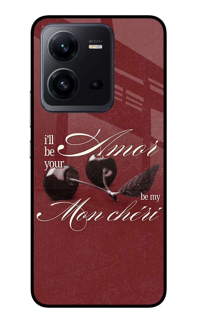 Velvet Cherry Vivo V25 5G Glass Case