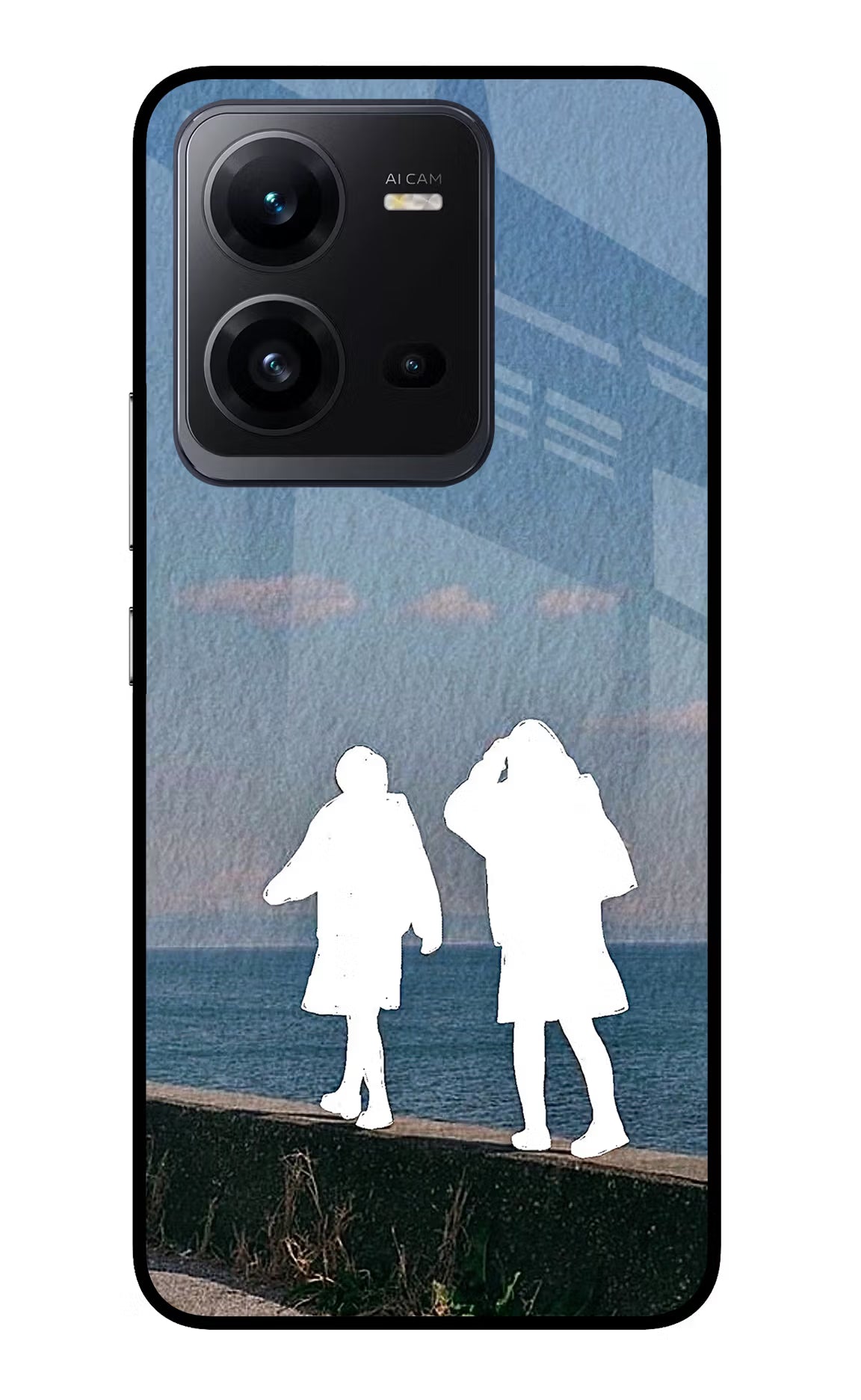 Coastal Dream Vivo V25 5G Glass Case