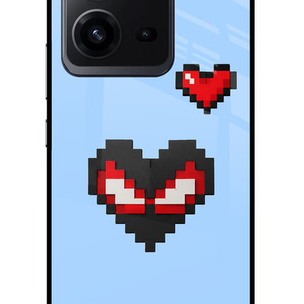 Peter Heart Vivo V25 5G Glass Case