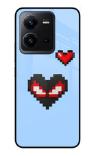 Peter Heart Vivo V25 5G Glass Case