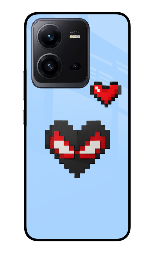 Peter Heart Vivo V25 5G Glass Case