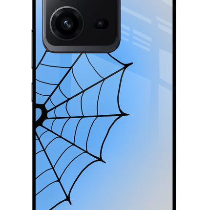 Blue Web Vivo V25 5G Glass Case