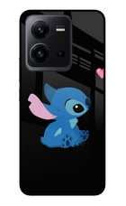 Stitch Crush Vivo V25 5G Glass Case