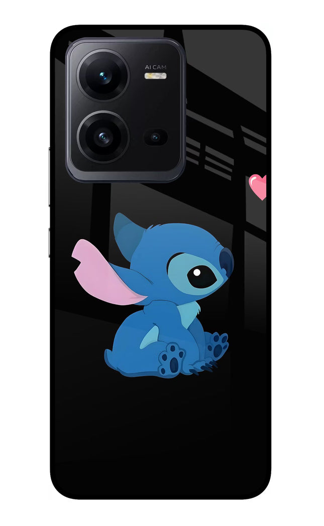 Stitch Crush Vivo V25 5G Glass Case