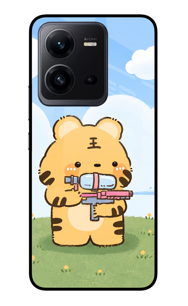 Tiger Treat Vivo V25 5G Glass Case