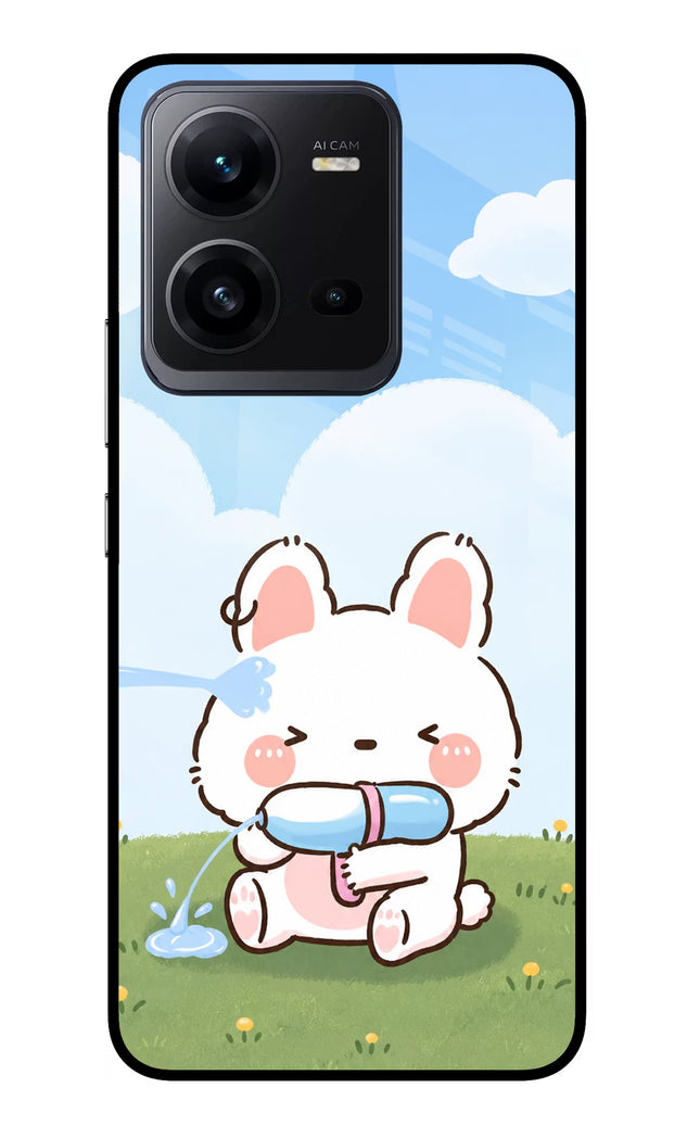 Bunny Treat Vivo V25 5G Glass Case