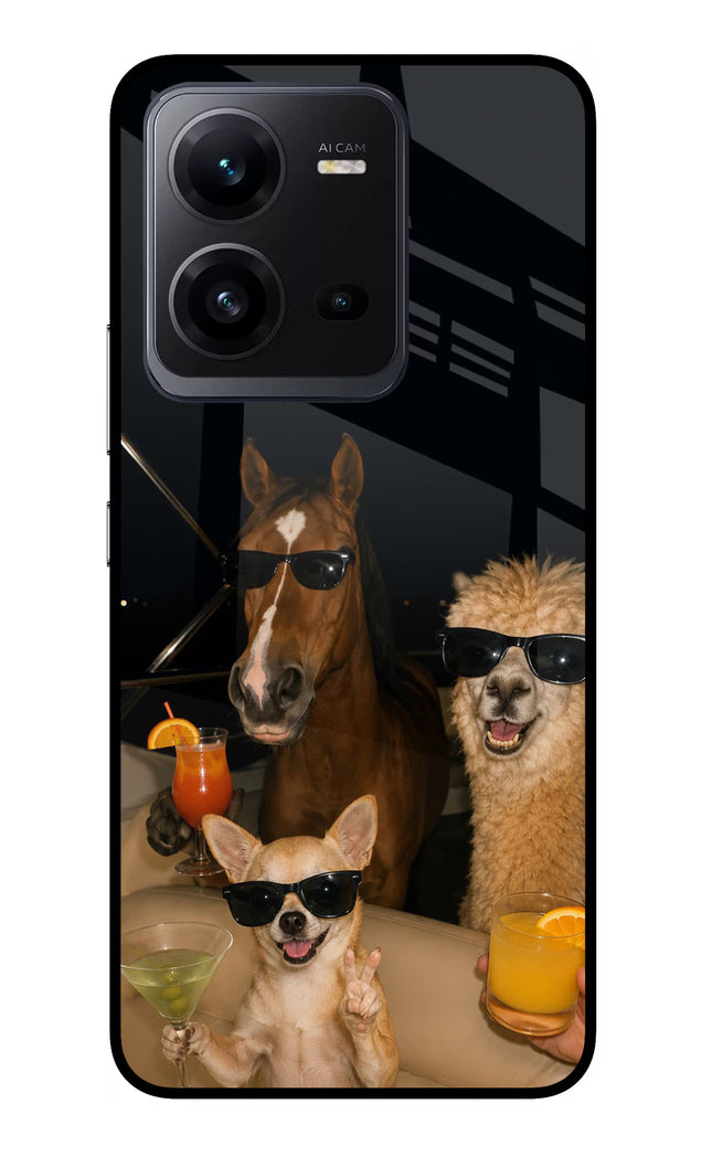 Party Squad Vivo V25 5G Glass Case