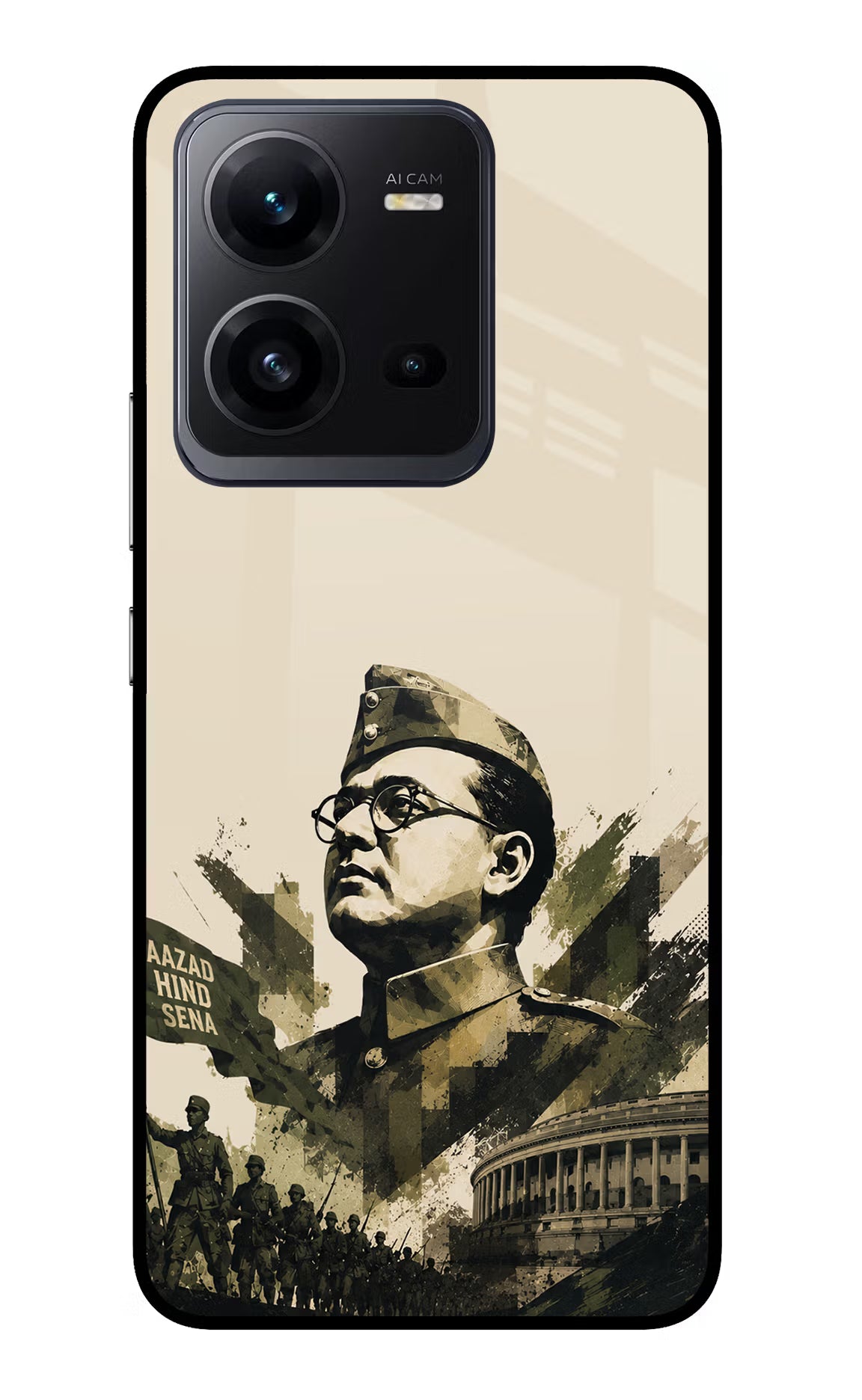 Netaji Rising Vivo V25 5G Glass Case