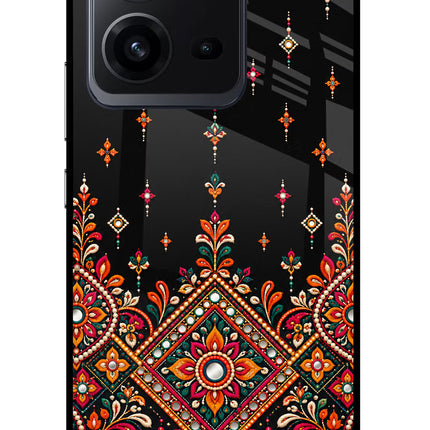 Noir Mehfil Vivo V25 5G Glass Case
