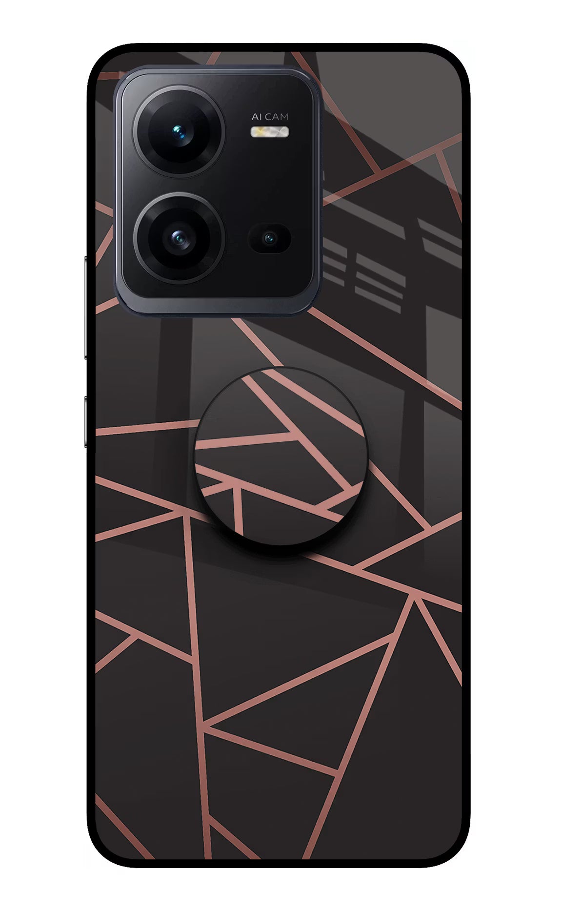 Geometric Pattern Vivo V25 5G Glass Case