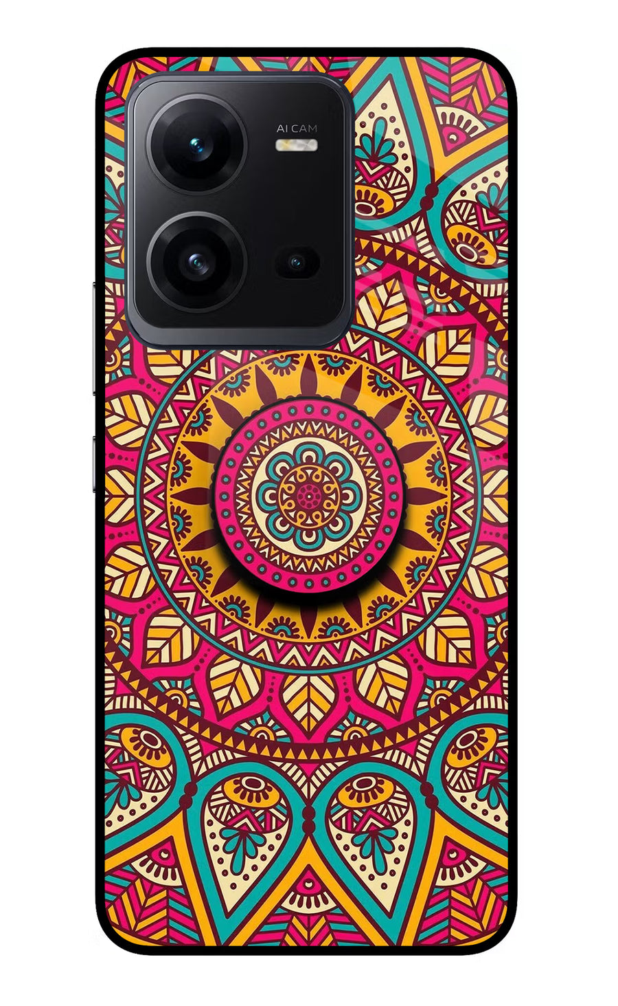 Mandala Vivo V25 5G Pop Case, Glass case