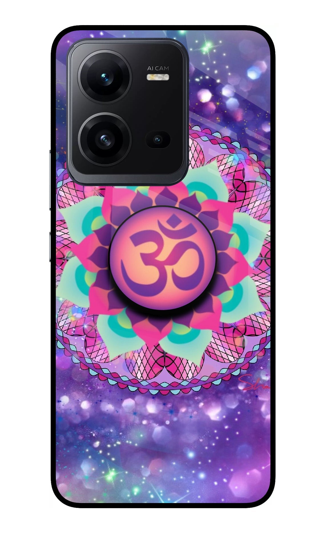 Om Purple Vivo V25 5G Pop Case