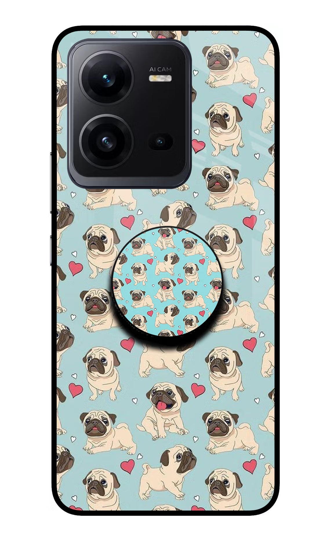 Pug Dog Vivo V25 5G Pop Case by Casekaro