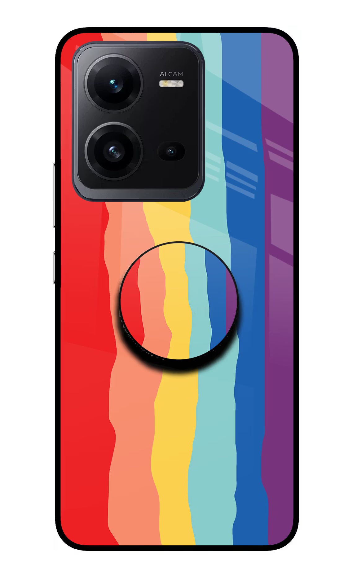 Rainbow Vivo V25 5G Pop Case by Casekaro