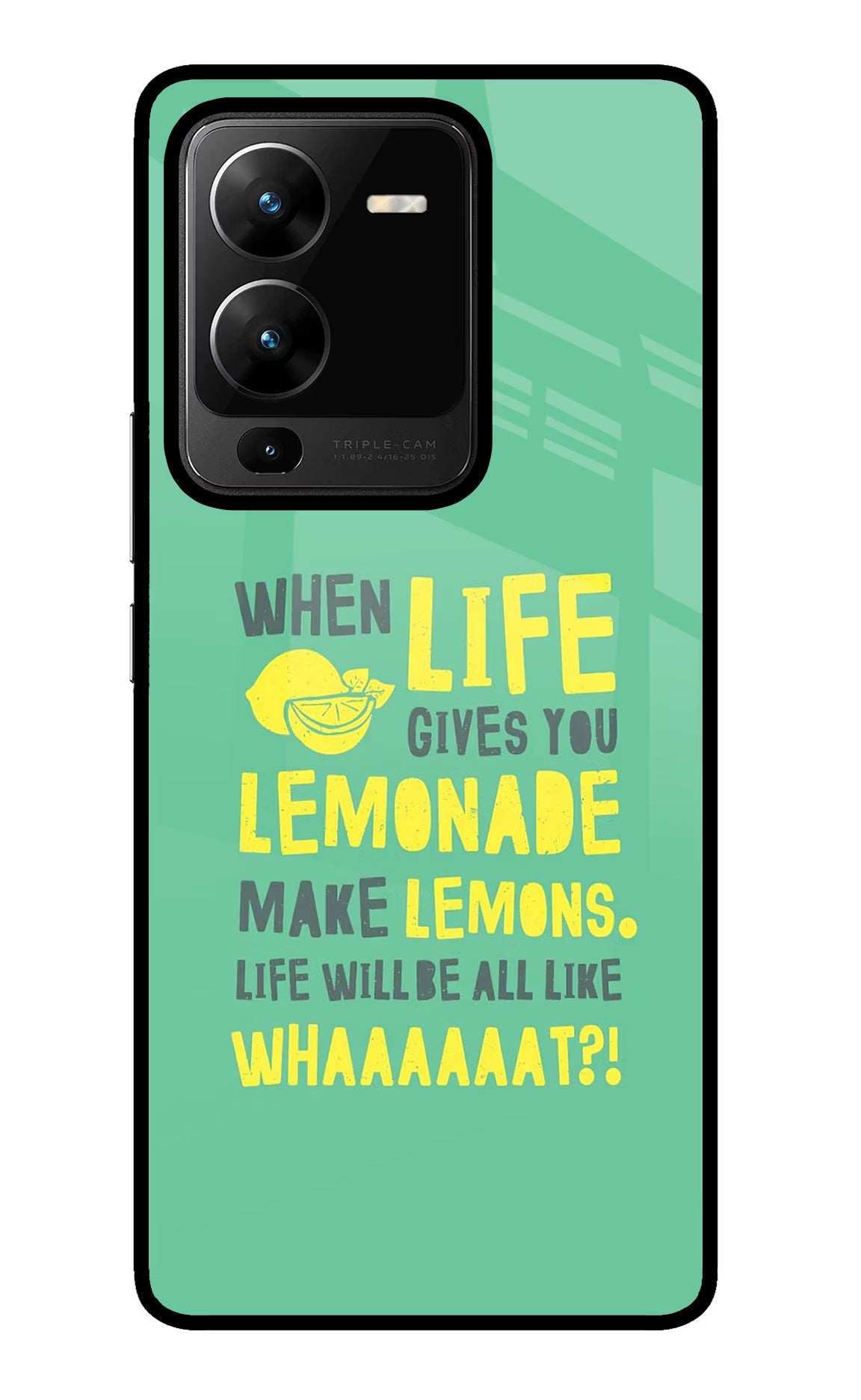 Quote Vivo V25 Pro 5G Glass Case Back Cover by Casekaro