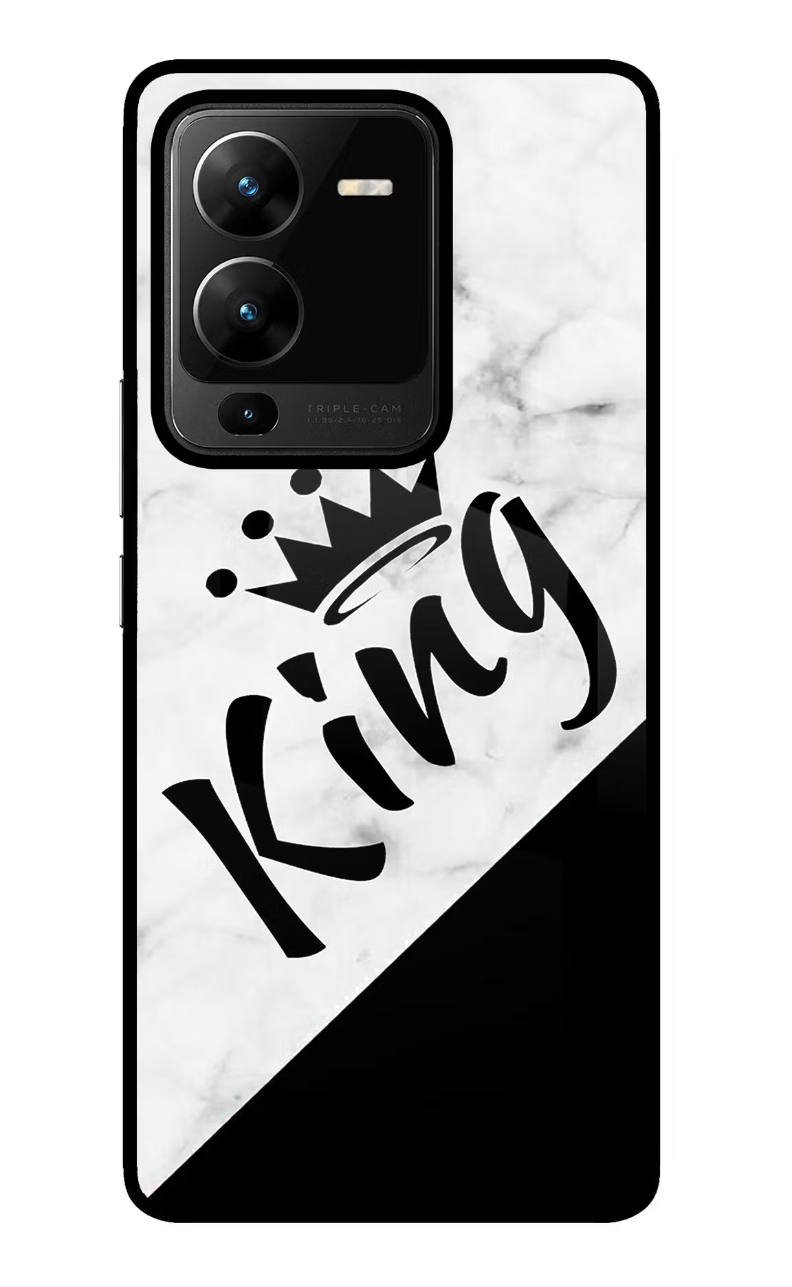 King Vivo V25 Pro 5G Glass Case Back Cover by Casekaro