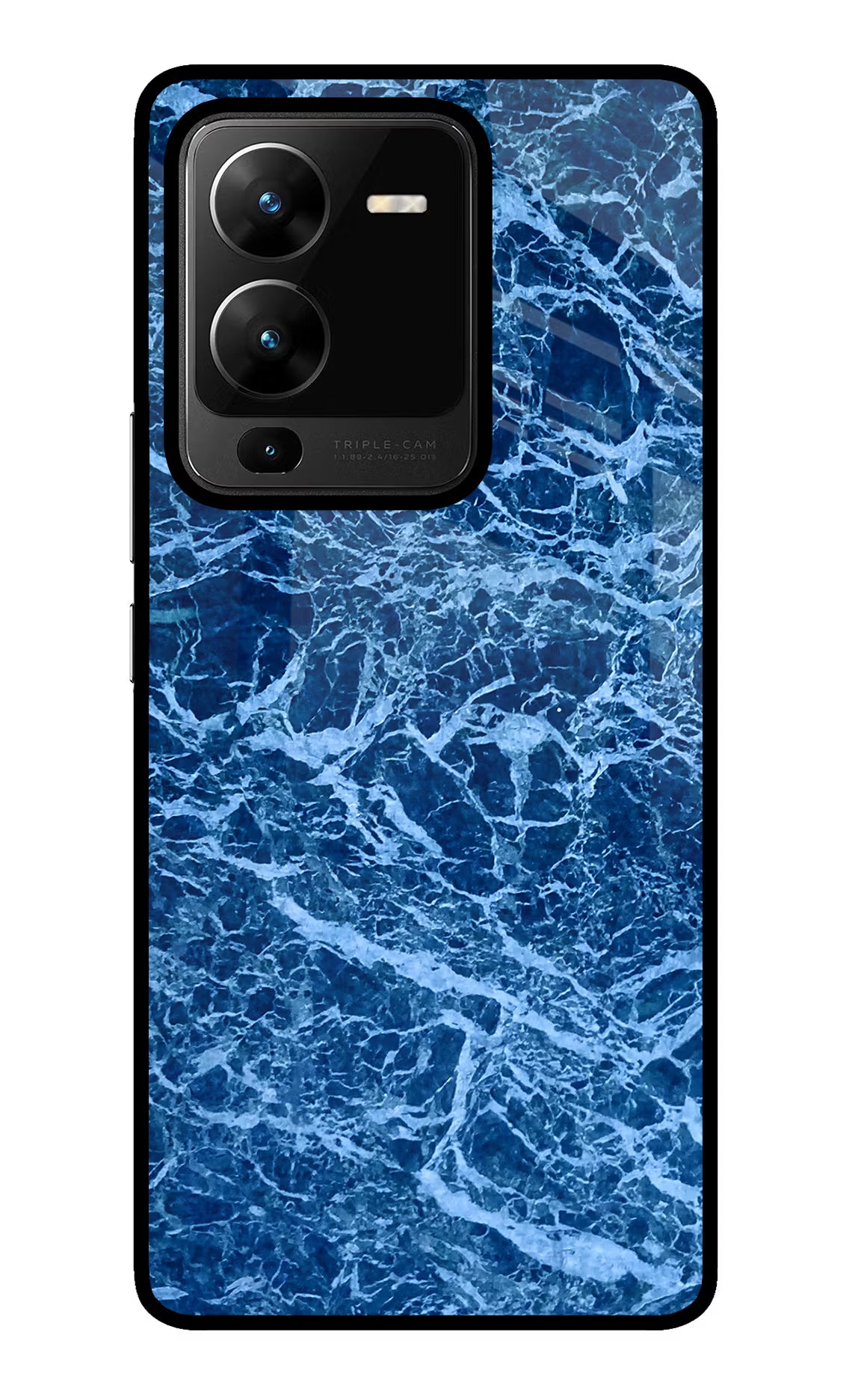 Blue Marble Vivo V25 Pro 5G Glass Case Back Cover by Casekaro