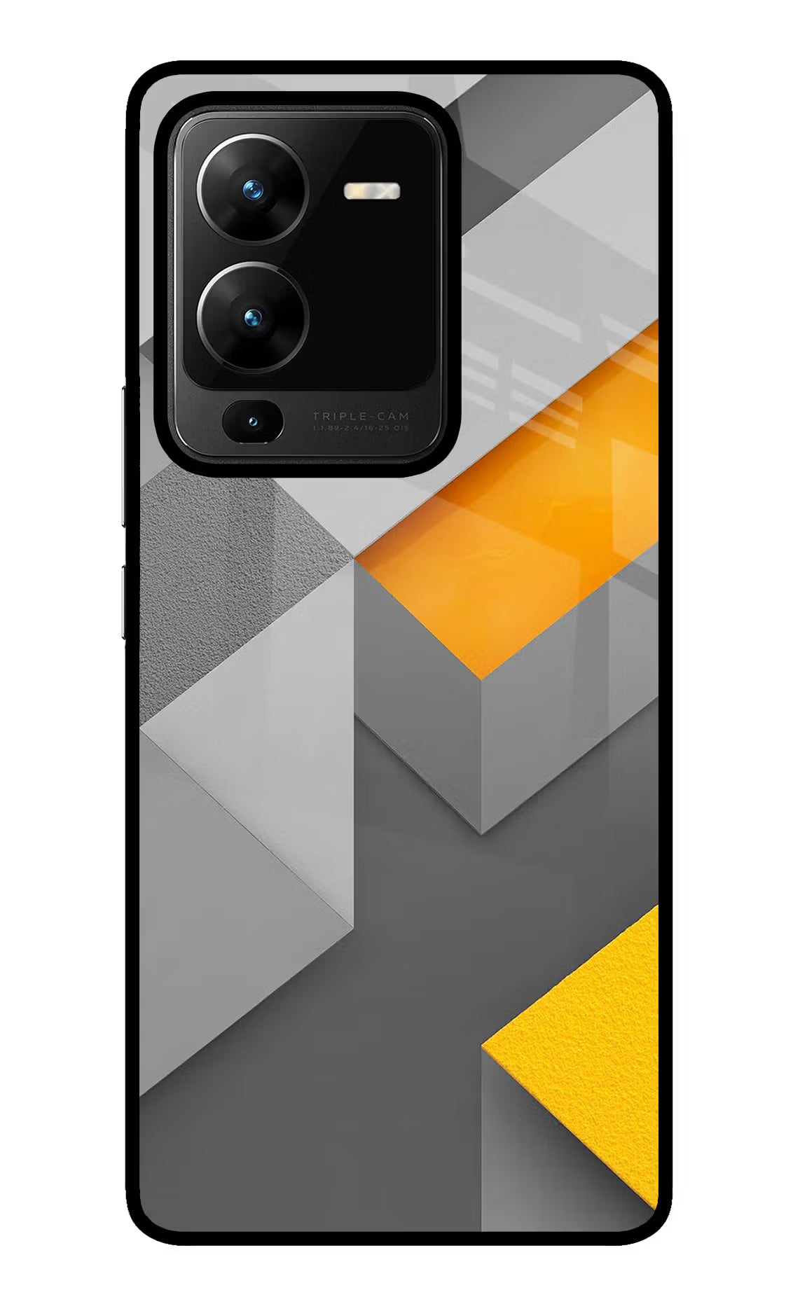 Abstract Vivo V25 Pro 5G Glass Case Back Cover by Casekaro