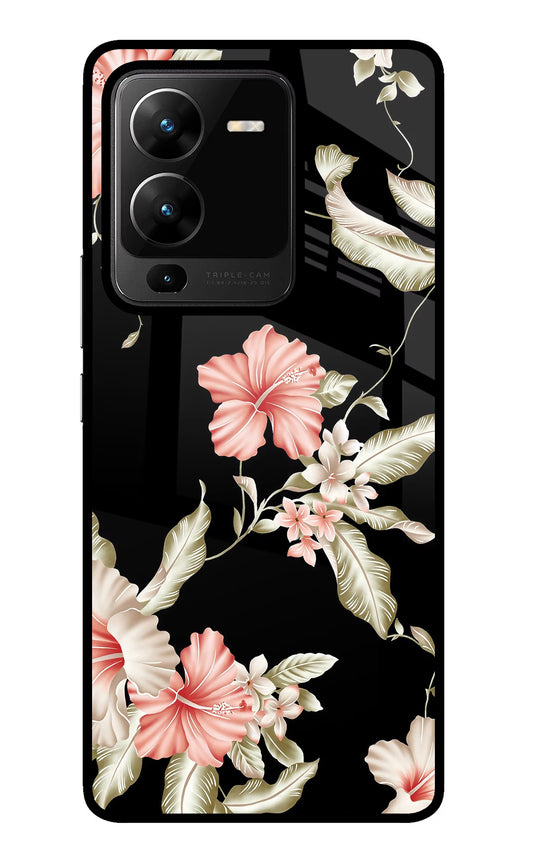 Flowers Vivo V25 Pro 5G Glass Case