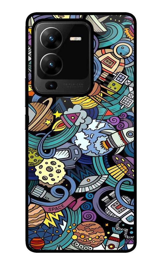 Space Abstract Vivo V25 Pro 5G Glass Case