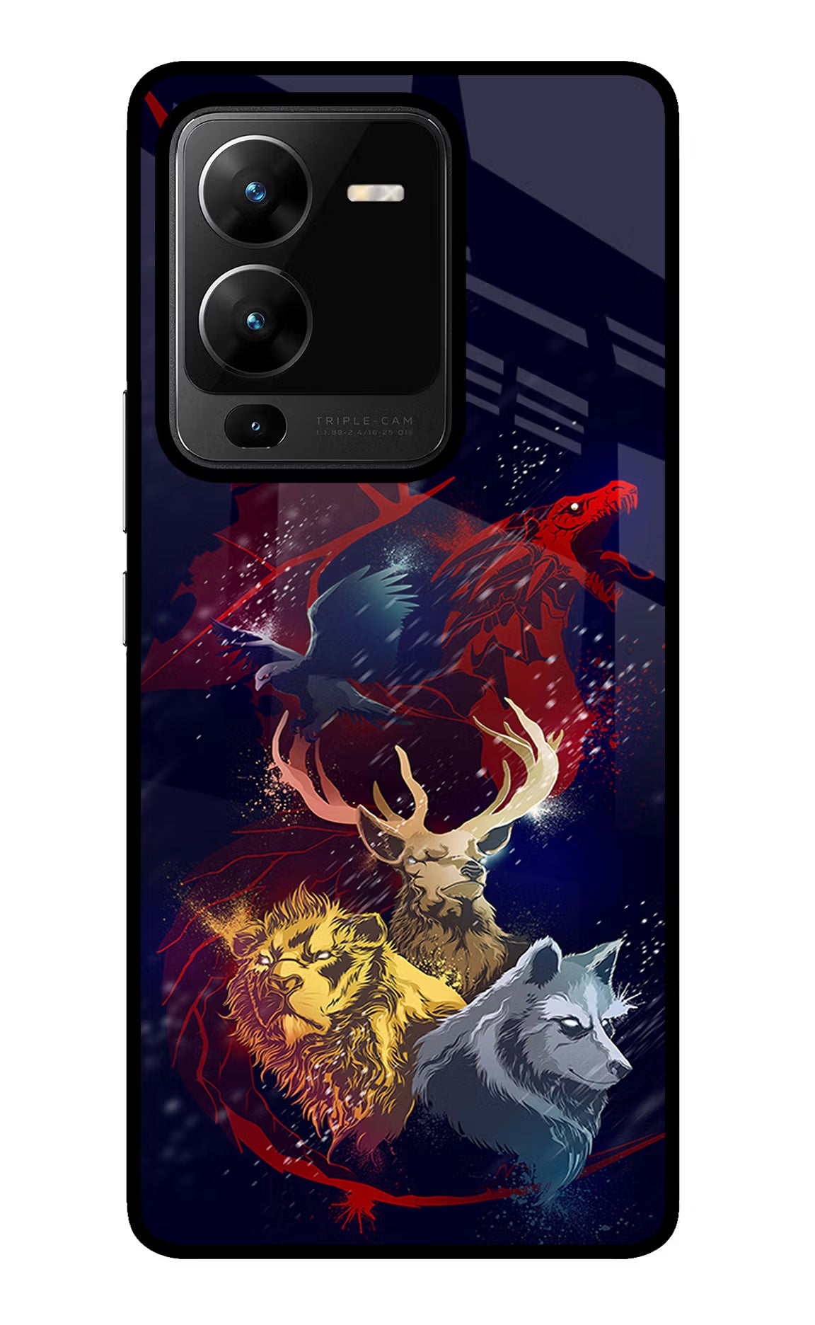 Game Of Thrones Vivo V25 Pro 5G Glass Case Back Cover by Casekaro
