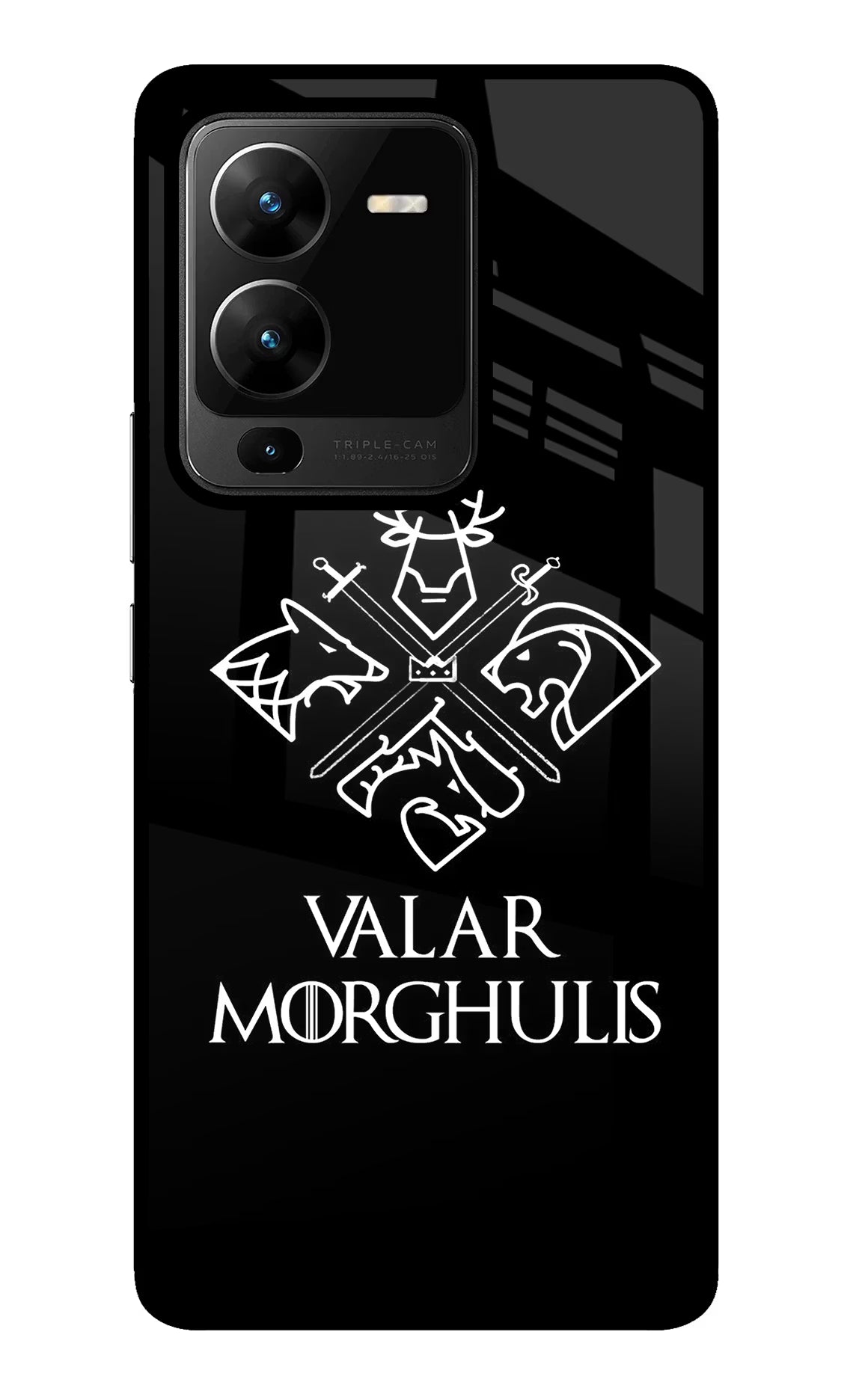 Valar Morghulis | Game Of Thrones Vivo V25 Pro 5G Glass Case Back Cover by Casekaro