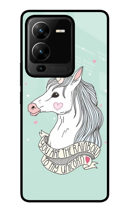 Unicorn Wallpaper Vivo V25 Pro 5G Glass Case