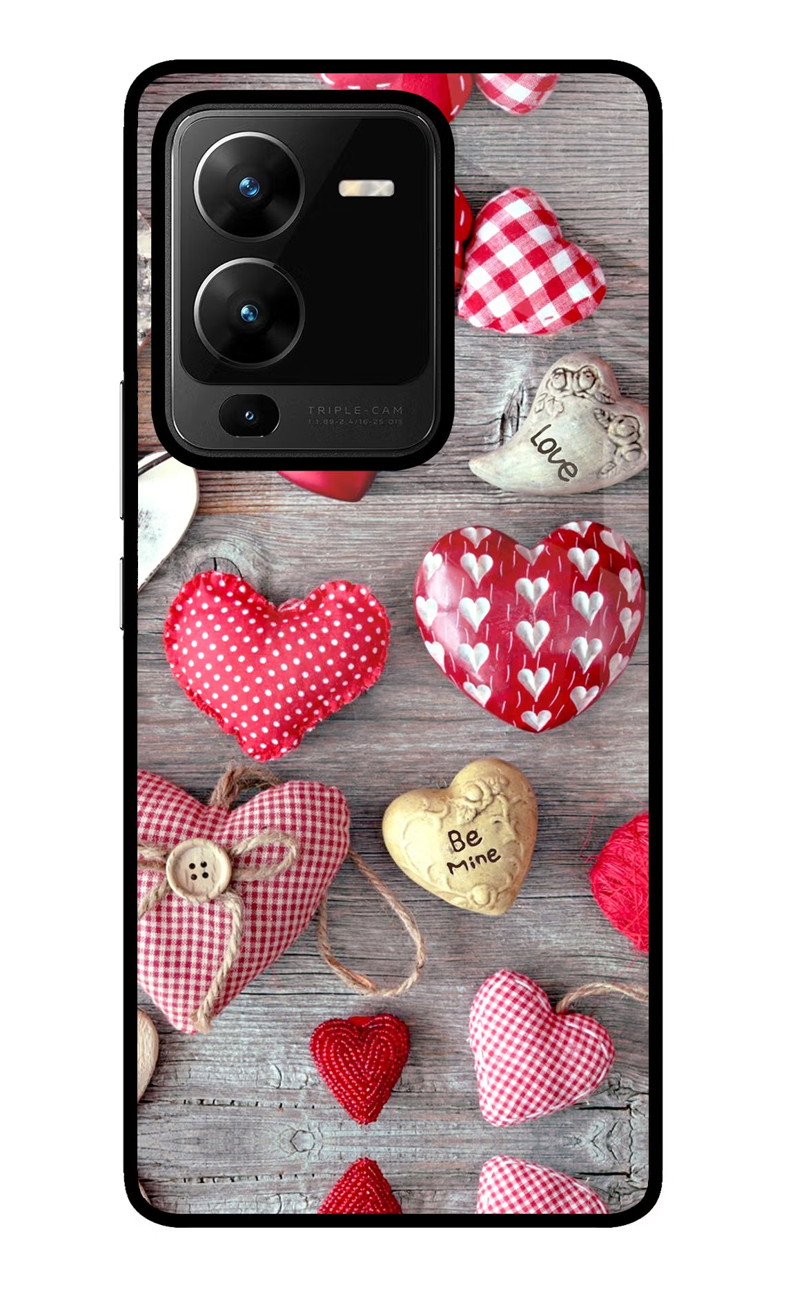 Love Wallpaper Vivo V25 Pro 5G Glass Case Back Cover by Casekaro