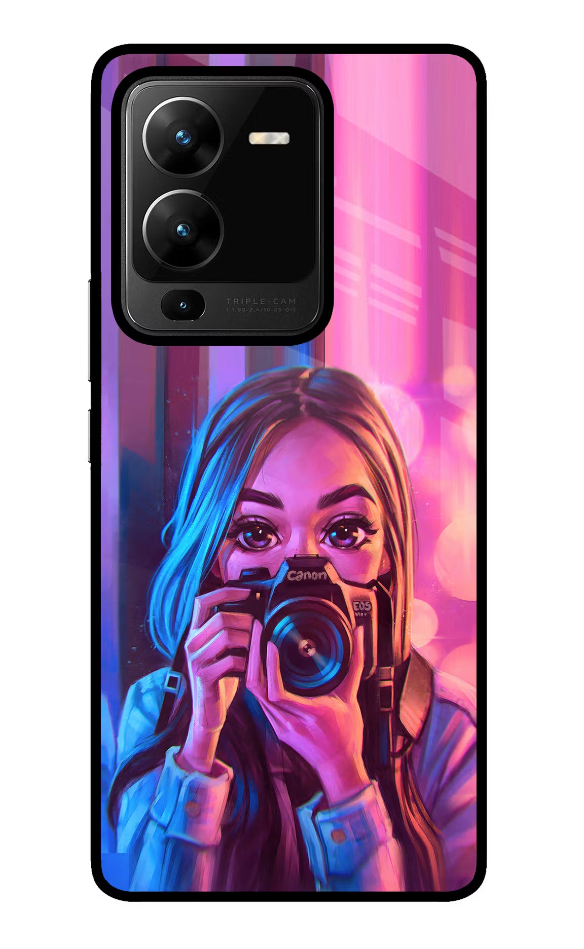 Girl Photographer Vivo V25 Pro 5G Glass Case
