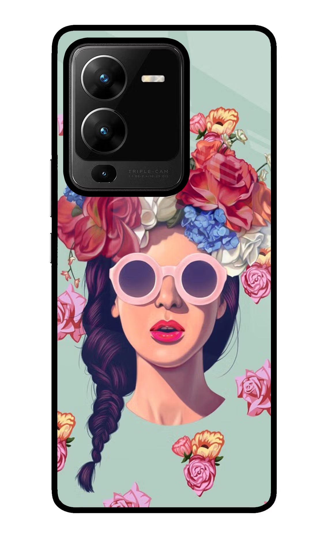 Pretty Girl Vivo V25 Pro 5G Glass Case