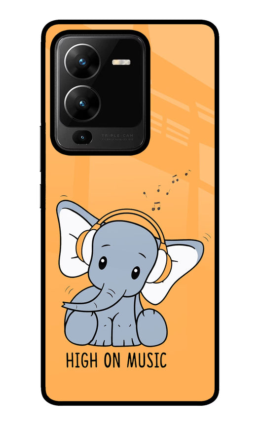High On Music Vivo V25 Pro 5G Glass Case