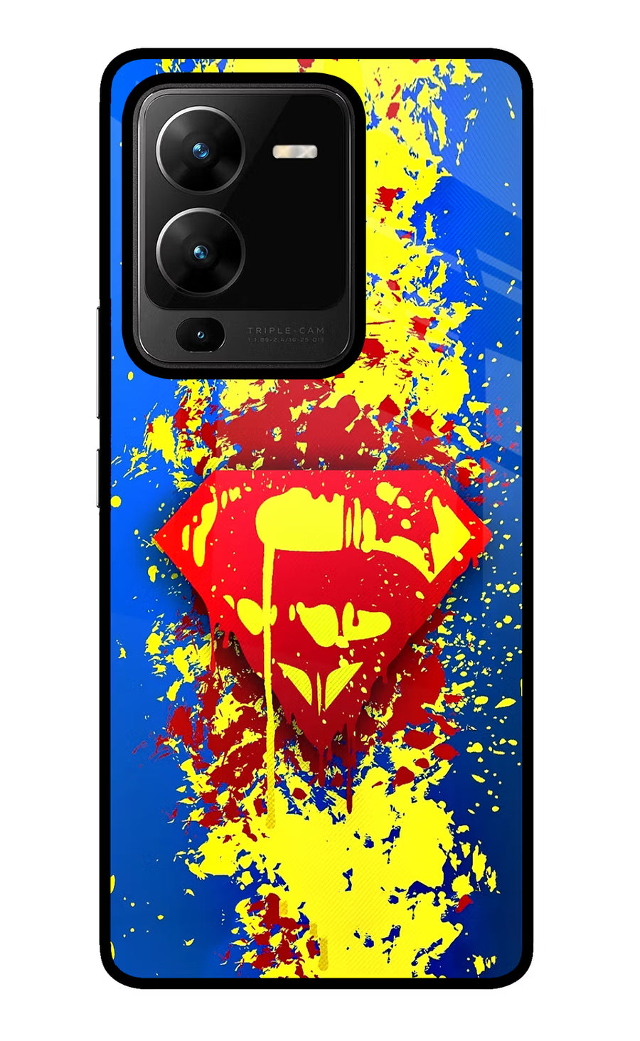 Superman logo Vivo V25 Pro 5G Back Cover, Glass case