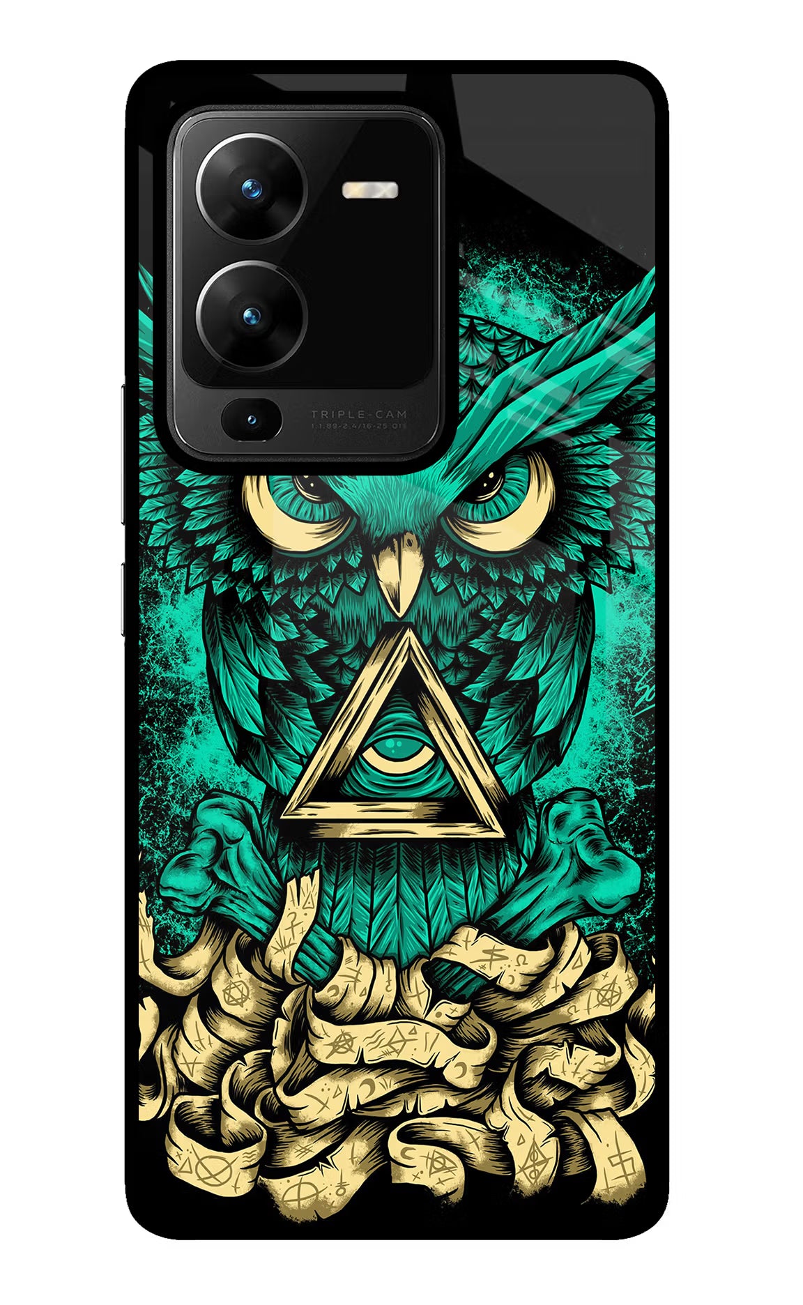 Green Owl Vivo V25 Pro 5G Glass Case
