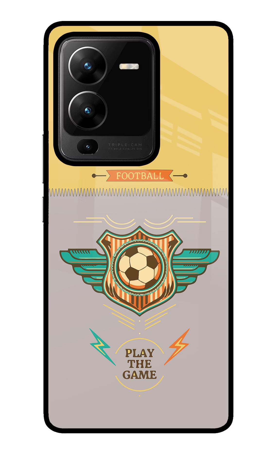 Football Vivo V25 Pro 5G Glass Case