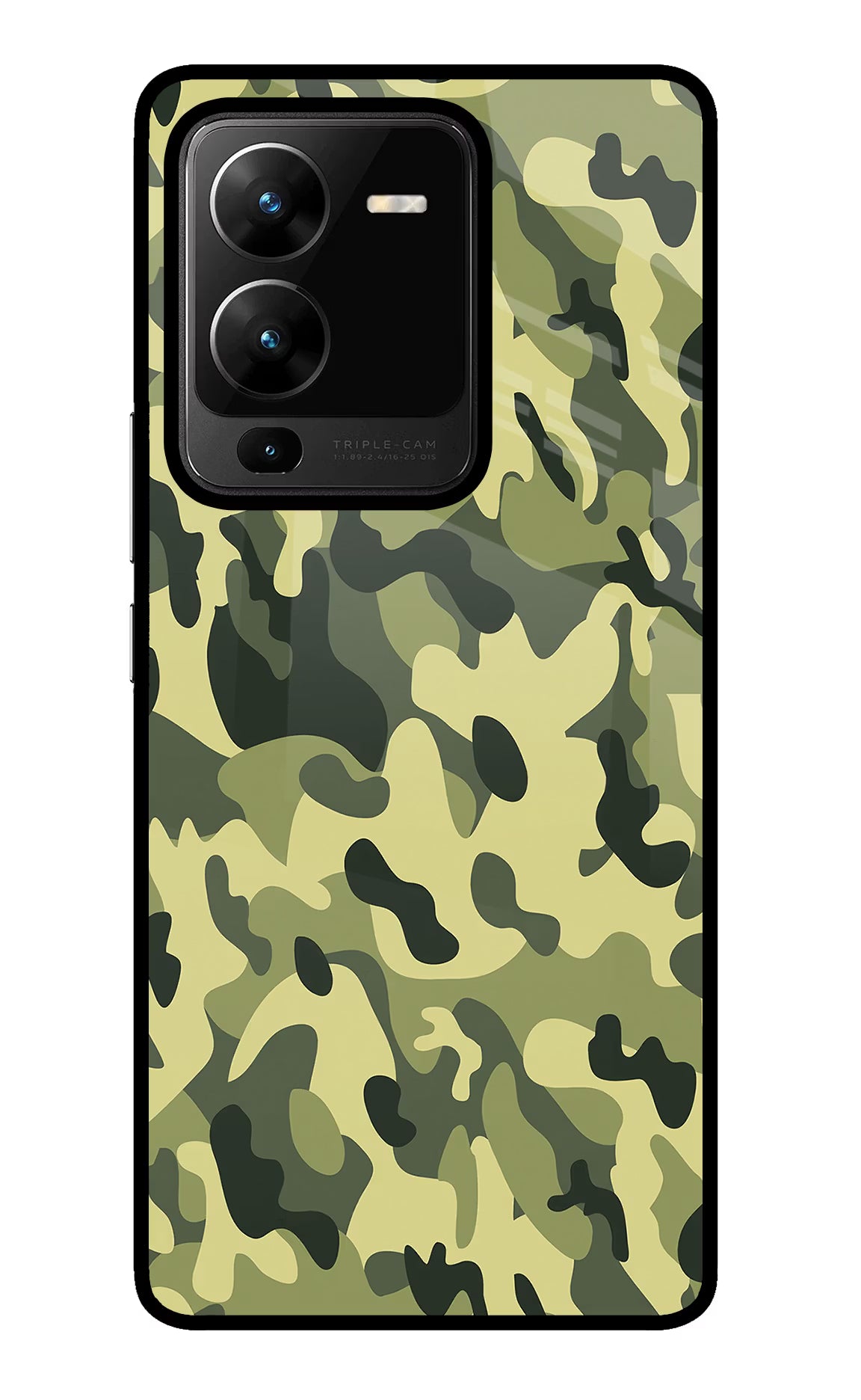 Camouflage Vivo V25 Pro 5G Glass Case