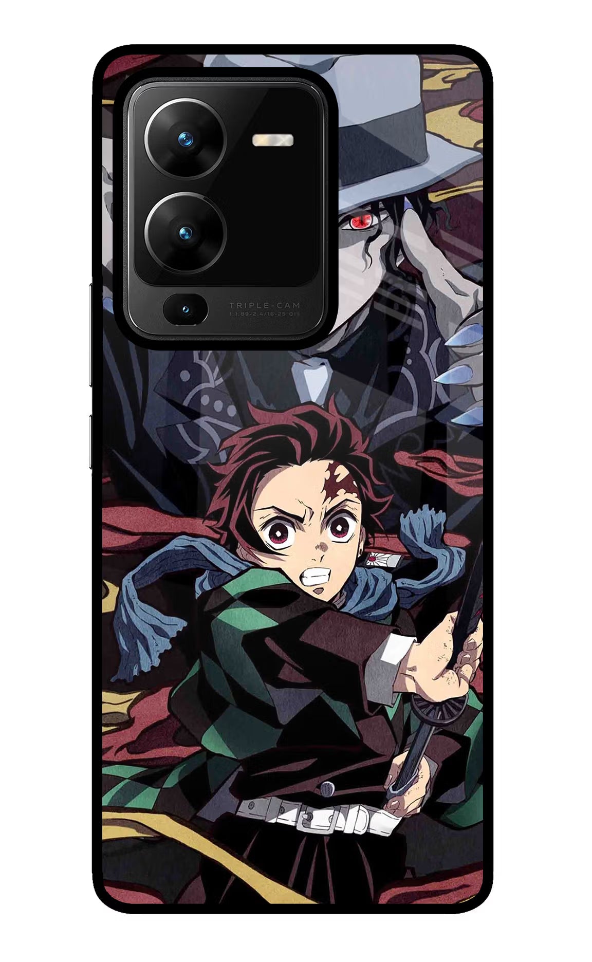 Demon Slayer Vivo V25 Pro 5G Glass Case Back Cover by Casekaro