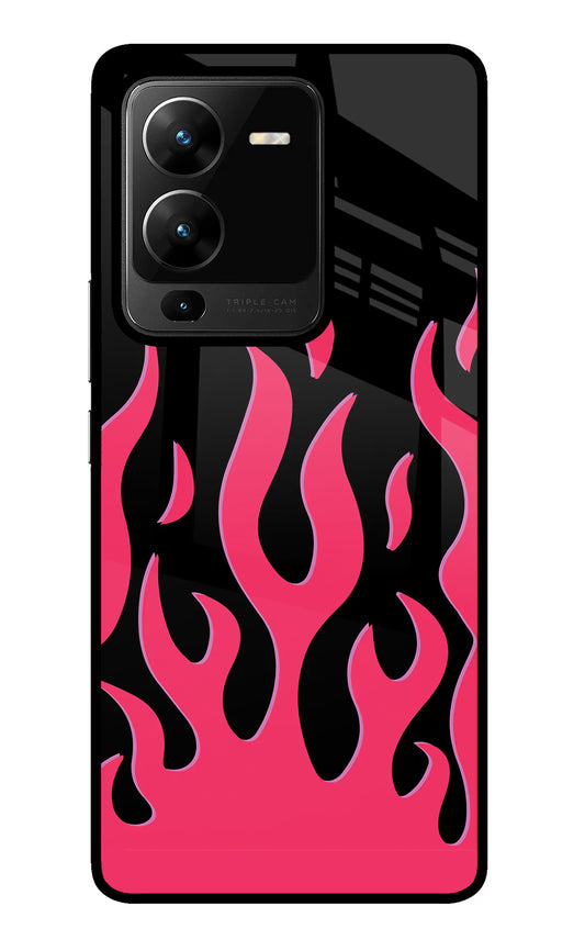 Fire Flames Vivo V25 Pro 5G Glass Case