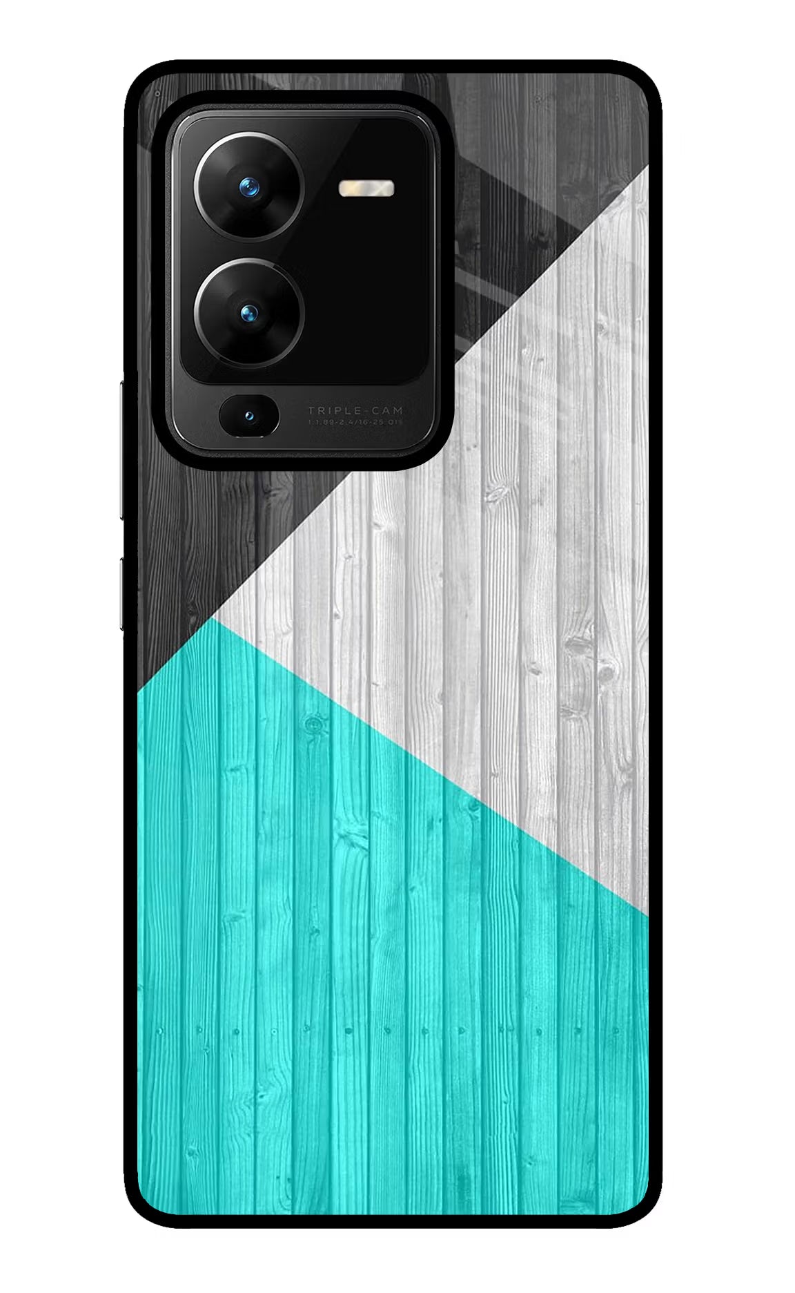 Wooden Abstract Vivo V25 Pro 5G Glass Case
