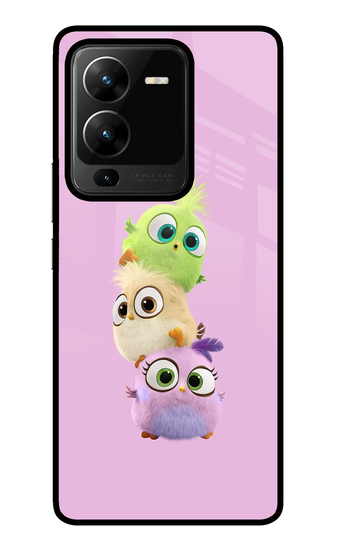 Cute Little Birds Vivo V25 Pro 5G Glass Case
